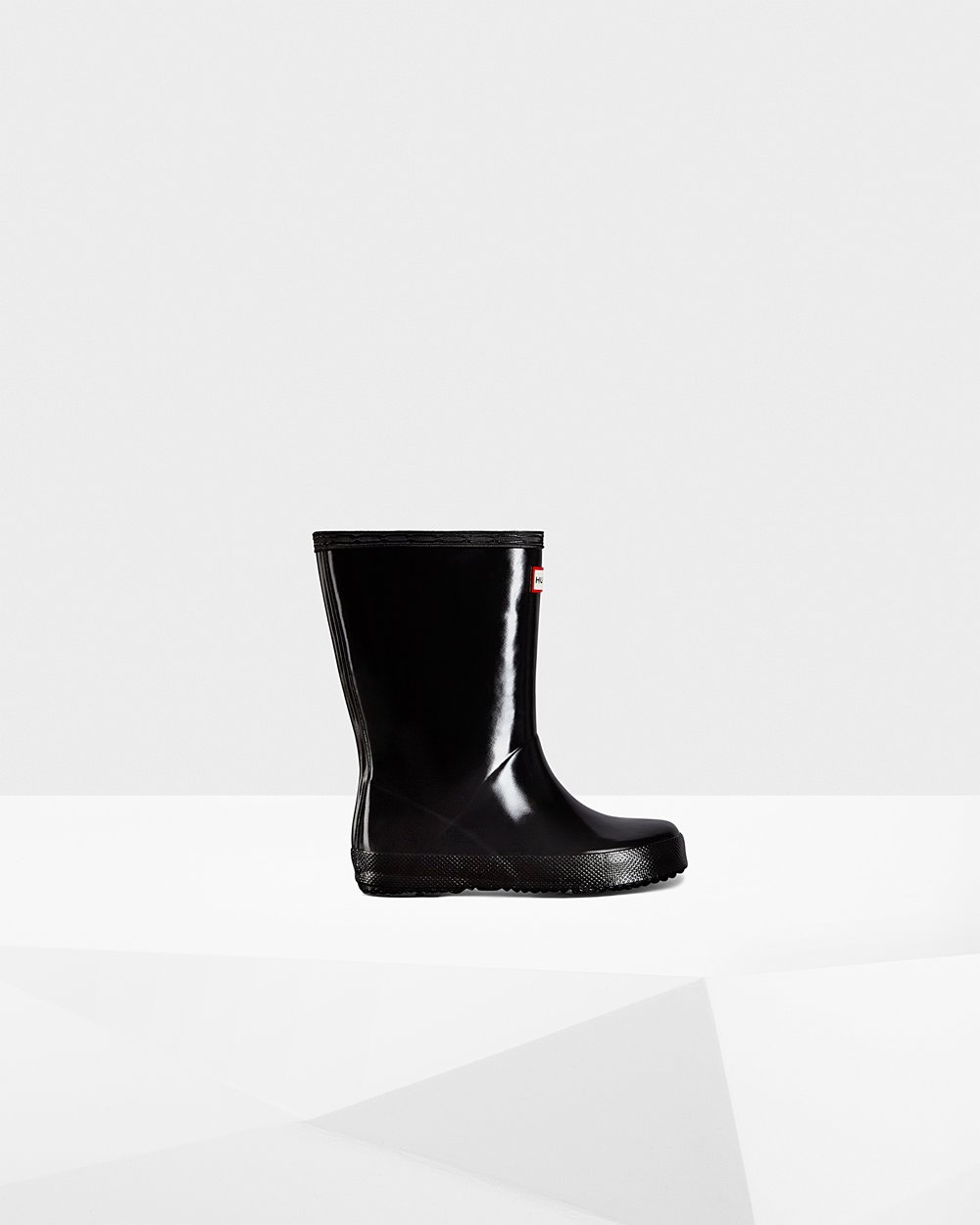 Kids Hunter Original First Classic Gloss - Rain Boots Black - 3920-CWODN